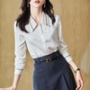 2023秋装新款衬衫女长袖宽松雪纺衫简约女士衬衣A2510 商品缩略图0