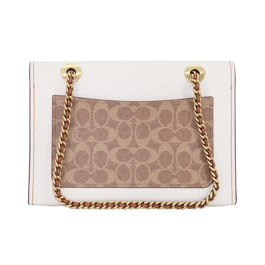 【银川专场】Coach(专柜) 蔻驰 Parker系列山茶花老花帆布拼皮链条包女士单肩包 30585B4HA 商品图3