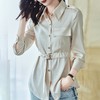 2023秋装新款衬衫女长袖宽松雪纺衫通勤女士衬衣A2663 商品缩略图0