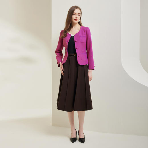 NG530斯尔丽2023秋季新款A摆百搭半截裙 商品图3