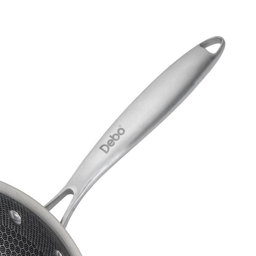 德铂Debo 不锈钢炒菜锅 DEP-DS192 32cm不带盖 无涂层炒锅 商品图2