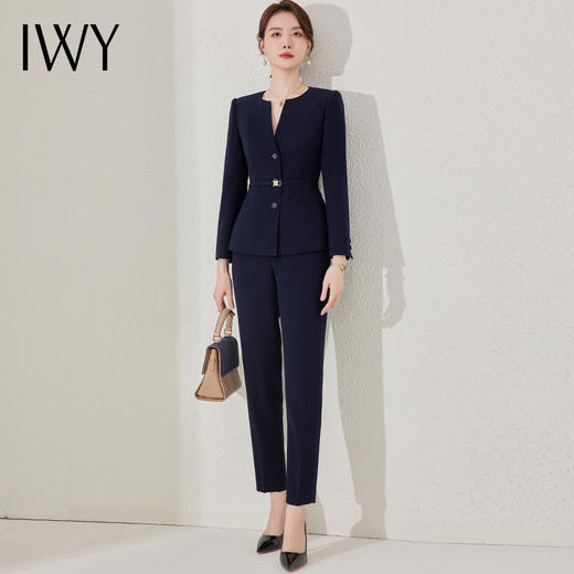IWY/气质西装套装女春秋酒店经理工作服高端气质公务员面试正装小西服女23CP365 商品图3