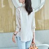 2023秋装新款衬衫女长袖宽松雪纺衫口袋女士衬衣A2556 商品缩略图2