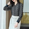 2023秋装新款衬衫女长袖雪纺女士衬衣领带可以脱卸A2733 商品缩略图2