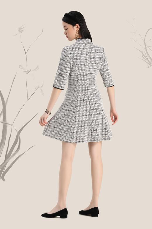 LNNNS 千鸟纹粗花呢旗袍连衣裙 8088 商品图3