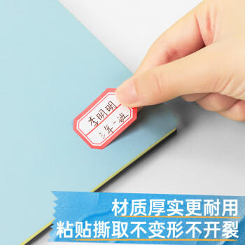 得力（deli）960枚不干胶标签便利贴贴纸自粘性标贴23mm×33mm8枚/张（共120张）33350 商品图3