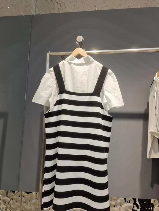P&X设计师女装 套装连衣裙 823214368 黑白条 商品图1