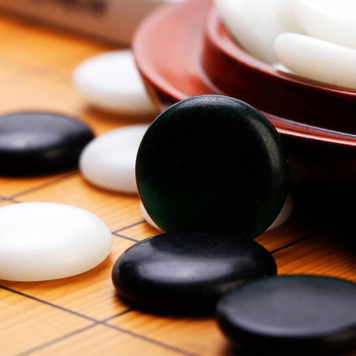 “木石棋缘” 釉石围棋+金丝栗木罐 商品图4