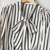 2023秋装新款衬衫女长袖宽松雪纺衫条纹女士衬衣A2755 商品缩略图3