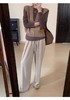 老米优品/懒洋洋的秋日，离不开软绵绵的拖地裤《松弛感糯米针织阔腿裤》微拖地，显瘦显腿直，大爱！K230821A 商品缩略图0