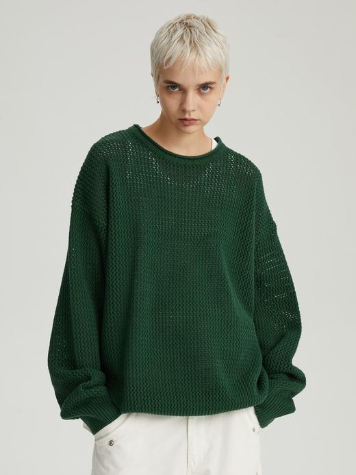 WassupHouse 镂空圆领毛衣 商品图1