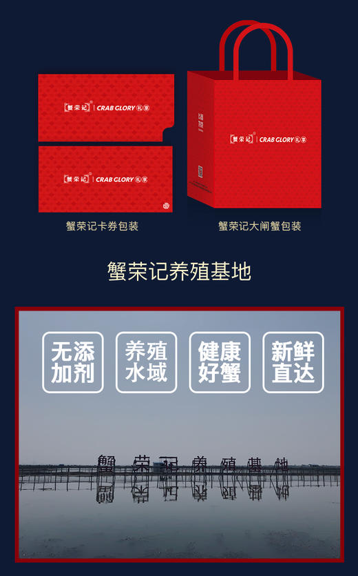 [金秋蟹礼3对装/4对装]蟹荣记阳澄湖大闸蟹礼品卡券  998型 A-463 A-464 商品图6