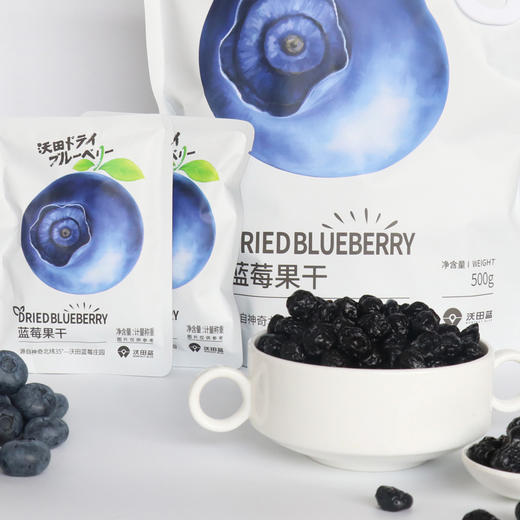 沃田蓝 蓝莓果干（袋装）500g/袋 商品图4