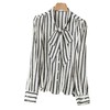 2023秋装新款衬衫女长袖宽松雪纺衫条纹女士衬衣A2755 商品缩略图4