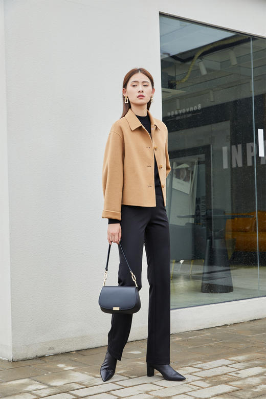 【年货节】奇威 小个子短外套毛呢大衣A4312074 商品图6