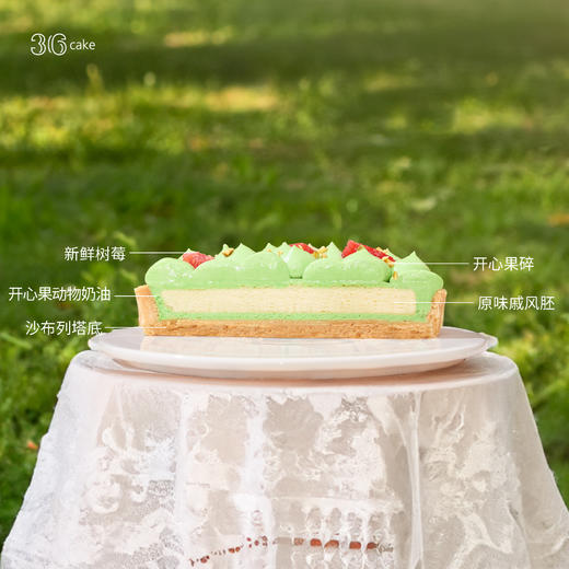 树莓开心果芝士挞，可选8英寸东莞不配送「此东莞不配送」 商品图3