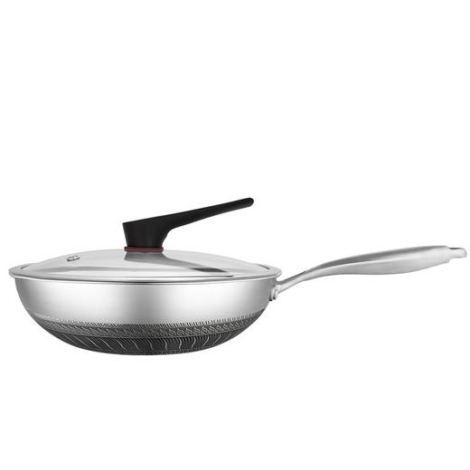 德铂Debo 迪塞尔炒锅 DEP-DS261 带蒸屉32cm 不粘锅蜂窝炒菜锅 商品图4