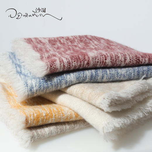 西藏手工艺氆氇双色围巾SJF95P562W 商品图0