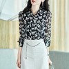 2023秋装新款衬衫女长袖宽松雪纺衫蝴蝶结女士衬衣A2393 商品缩略图1