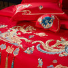 【品牌直发】加倍生活 100支长绒棉婚庆四件套/六件套 龙凤百子/锦绣佳缘/春色满园/家和人兴/幸福婚约-金/红/锦绣牡丹 商品缩略图1