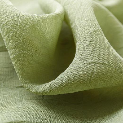 2023夏季新款雪纺衫中长款衬衫女长袖防晒衣绿色空调衫 商品图3