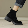 时尚减龄，个性拼色牛反绒厚底短靴KYD-KK7880 商品缩略图9