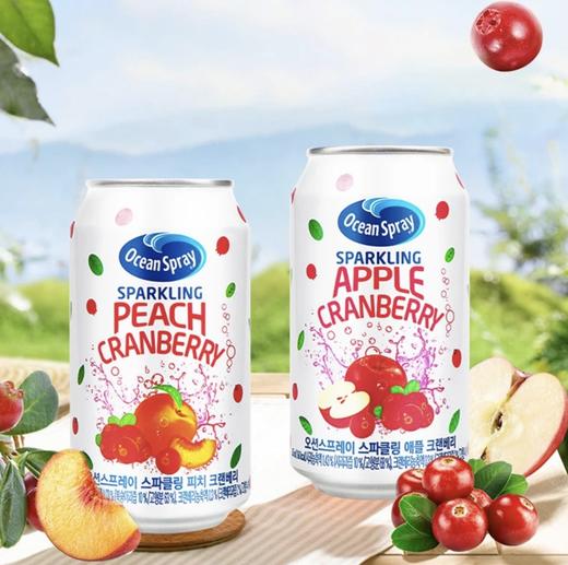 优鲜沛 蔓越莓汁气泡水 345ml*6瓶 商品图0