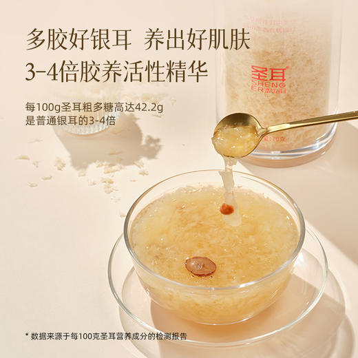 圣耳 高山生态有机银耳3*70g/罐 焖20分钟即食免洗免泡发 商品图2
