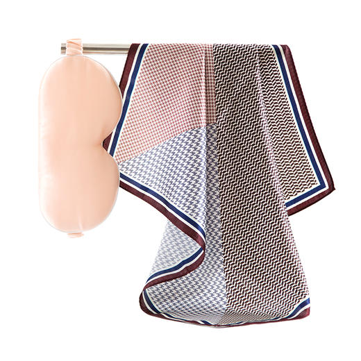 真丝眼罩丝巾组合 ES0001 商品图0