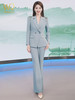 高级感西装套装女微喇长裤主持人时尚气质播音西服外套 商品缩略图3