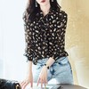 2023秋装新款衬衫女长袖宽松雪纺衫印花女士衬衣A2711 商品缩略图2
