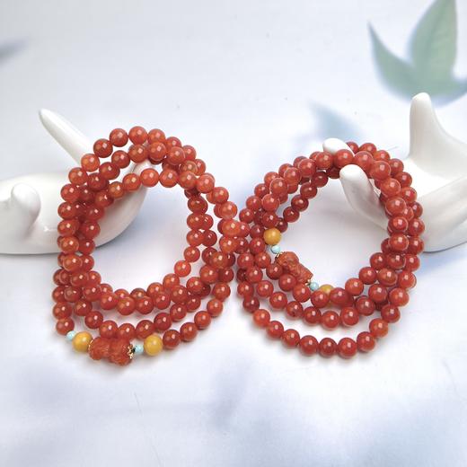 南红玛瑙四圈-度母圆珠 商品图0