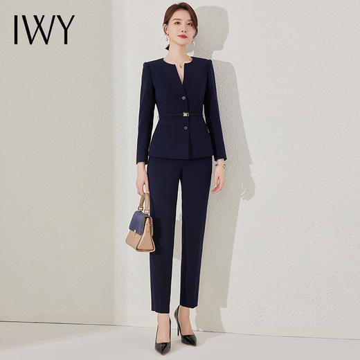 IWY/气质西装套装女春秋酒店经理工作服高端气质公务员面试正装小西服女23CP365 商品图2