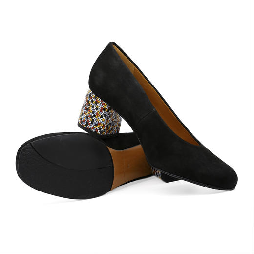 断码特价39码——西班牙原产优雅舒适女时装鞋黑色22353 商品图8