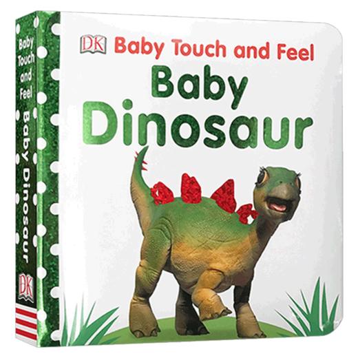 DK 宝宝触摸纸板书 小恐龙 英文原版绘本 Baby Touch and Feel Baby Dinosaur 幼儿英语启蒙早教认知图画书 感官智力开发 英文版 商品图3