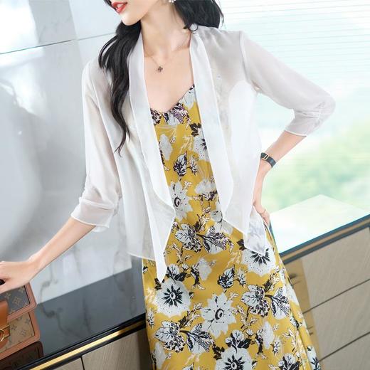 2023夏季新款雪纺衫大码防晒衣空调衫披肩外套沙滩服1781 商品图3