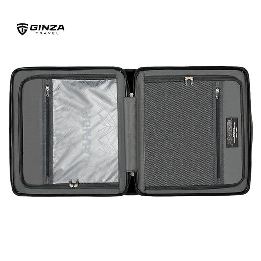 银座GINZA TRAVEL 17寸前开盖拉链商务便携登机箱6618L 商品图8