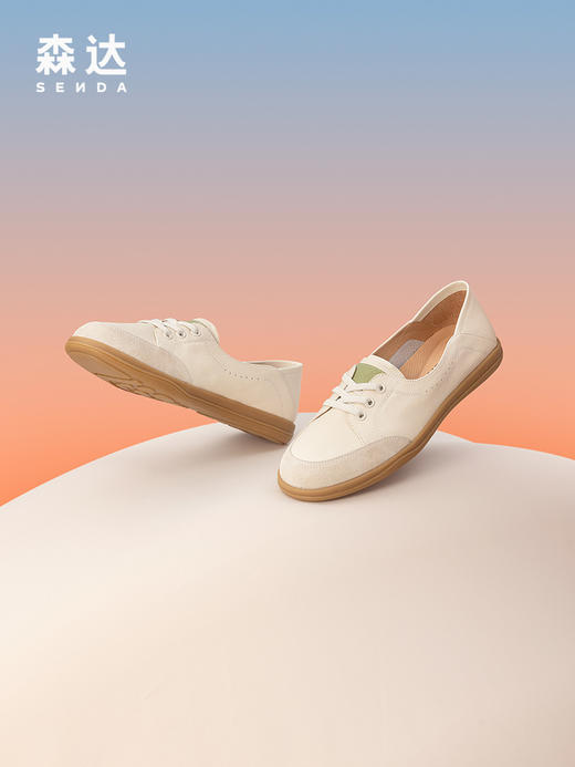 【Senda森达】 A3F丨平底单鞋可可鞋运动休闲鞋4WG04CA3 商品图2