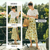 OLrain欧芮儿法式白色短袖T恤女夏季2023新款四叶草刺绣正肩上衣 商品缩略图1