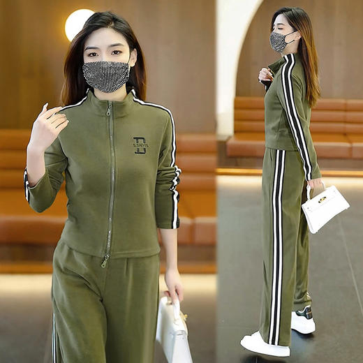 秋季新款，休闲运动服两件套卫衣阔腿裤HT-N-E05-1897 商品图0