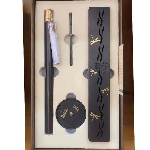 线香盒盘香盒家用室内紫光檀实木香薰炉中秋节礼品香道檀香熏香炉 商品图2