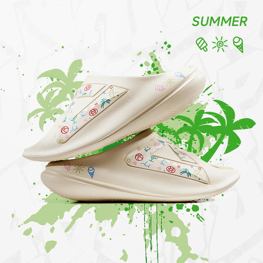 匹克【篮球文化】态极小胖拖男士23夏季新款舒适防滑运动拖鞋ET32077L 商品图1