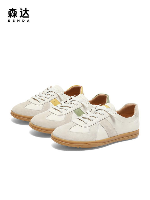 【Senda森达】 A3F丨德训鞋休闲小白鞋可可鞋4WG27CM3 商品图3