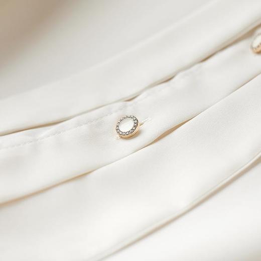 2023秋装新款衬衫女长袖宽松雪纺衫纯色女士衬衣A2739 商品图3