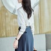 2023秋装新款衬衫女长袖宽松雪纺衫简约女士衬衣A2510 商品缩略图2
