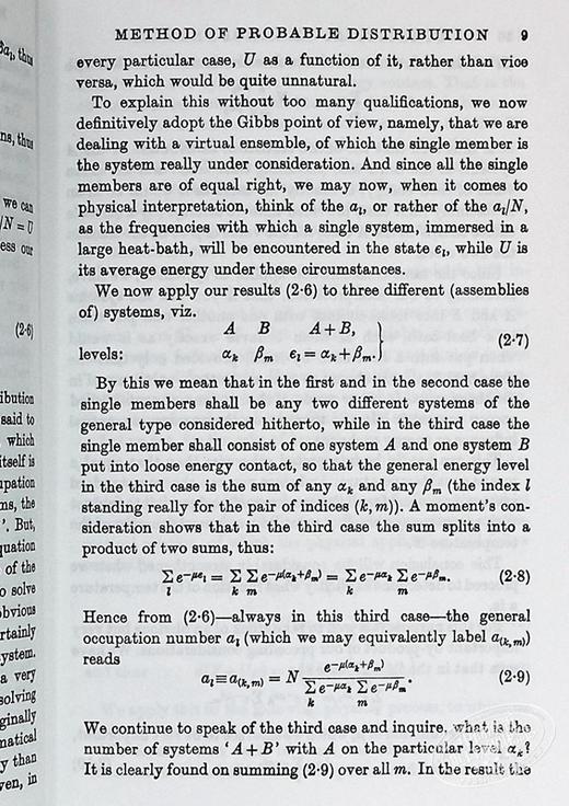 【中商原版】薛定谔 统计热力学 诺贝尔物理学奖得主 Statistical Thermodynamics Revised 英文原版 Erwin Schrodinger 商品图5