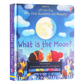 月亮是什么 英文原版 What is the Moon Usborne 尤斯伯恩 幼儿英语启蒙认知 英文版单词故事绘本 进口原版英语科普翻翻书