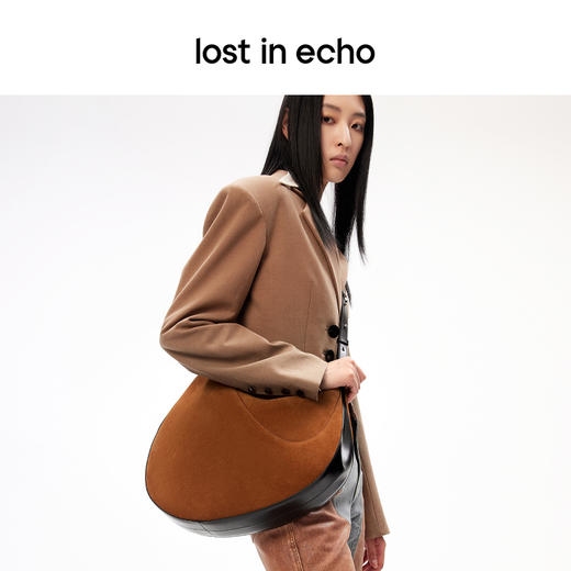 [捡漏价]lost in echo原创设计师款不对称立体蛋蛋包通勤手提单肩斜挎包 商品图3