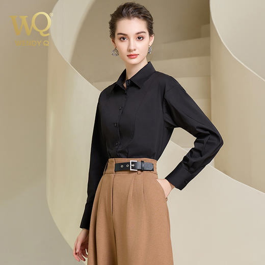 高档秋季衬衫女长袖时尚气质衬衣 商品图2