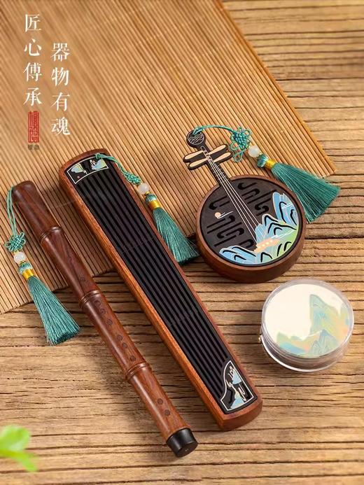 江山如画木质香插线香盒盘香炉家用室内创意檀香炉古风香薰炉新中式卧香炉 商品图4